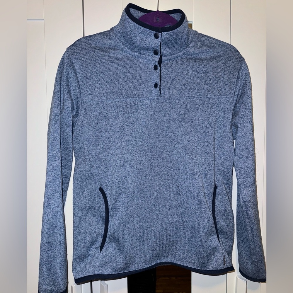 Eddie Bauer 1/4 snap pullover sweater